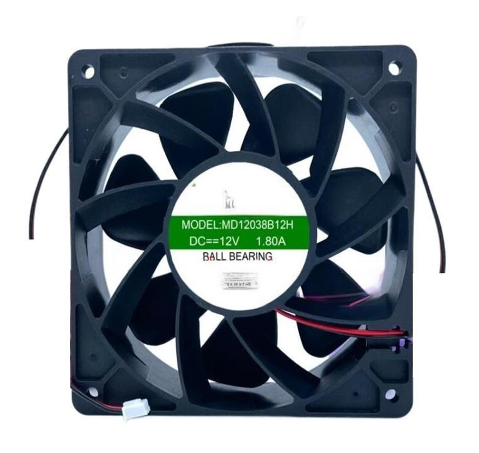 PEQYUACTE MD12038B12H DC 12V 1.80A 120x120x38mm 2-Wire Cooling Fan