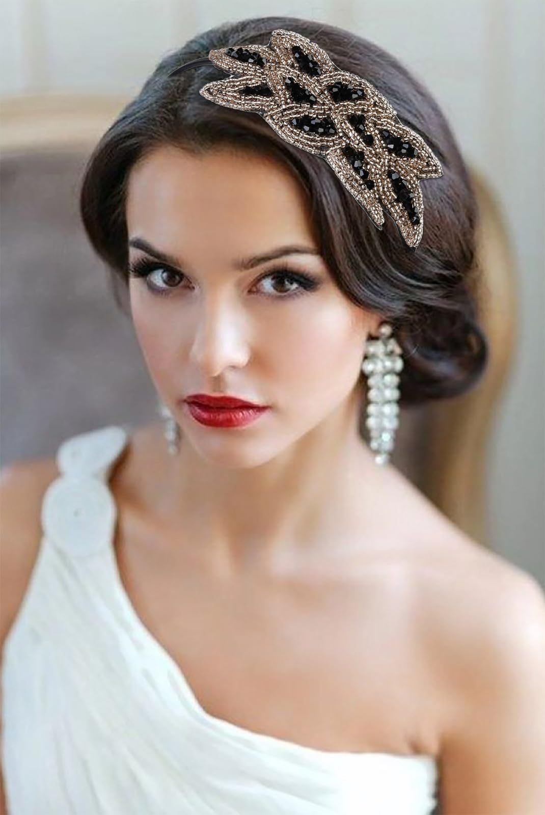 Amazon.com : Flapper Headbands for Women 1920s Headpiece  display picture 1