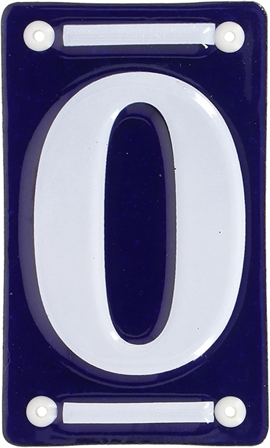 Esschert Design Enamel House Numbers for Outside, Blue & White House Numbers, Address Numbers for House, House Numbers for Mailbox, Modern House Numbers for Outside, 5 inch Frame Set Of 2, DB92-F