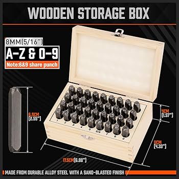 ＊handmade＊no.87 Amazon.com: HORUSDY 36-Piece Number and Letter Stamp Set 5