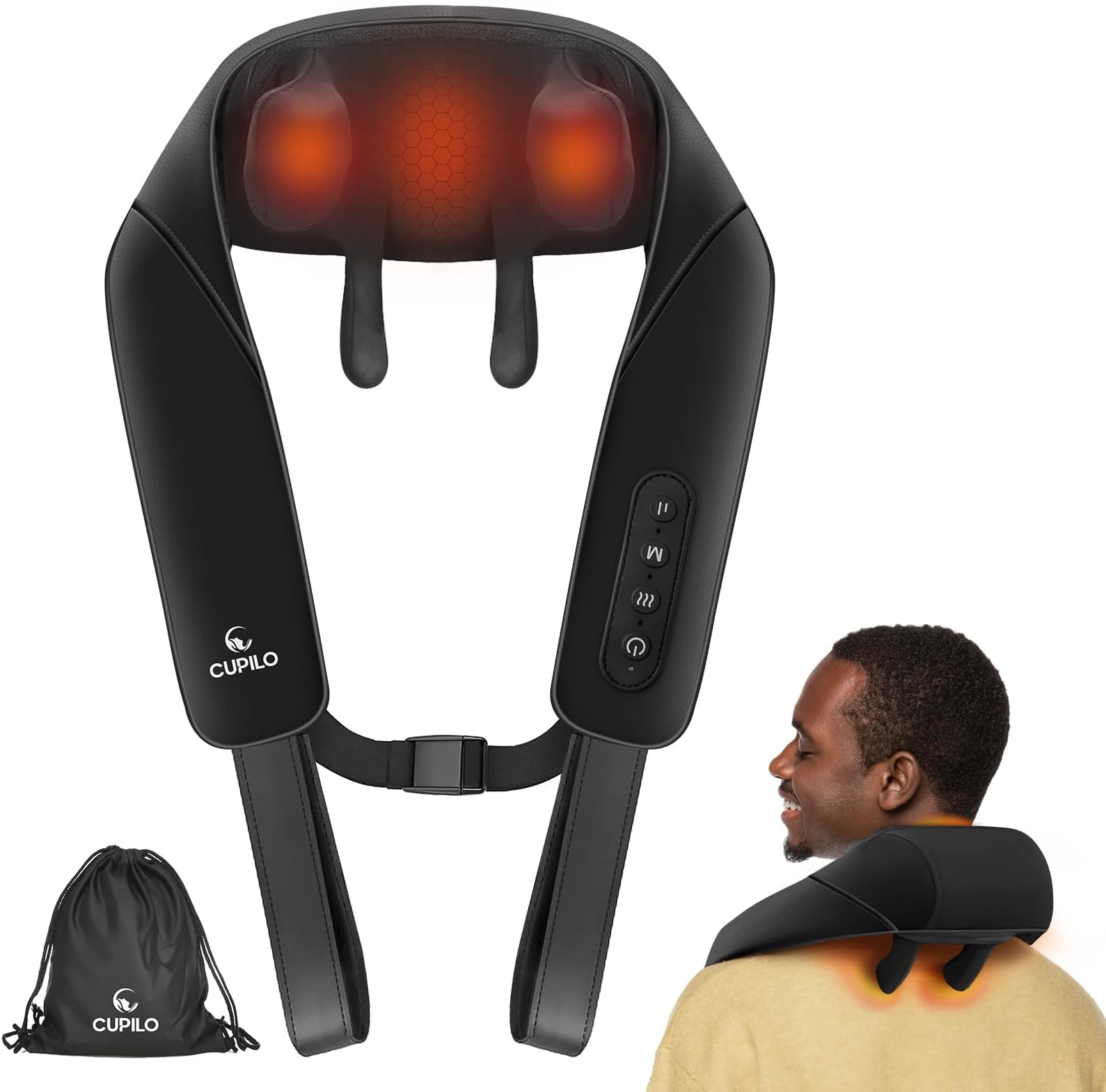 COMFIER Cordless Neck Massager With Heat, Back Ethiopia