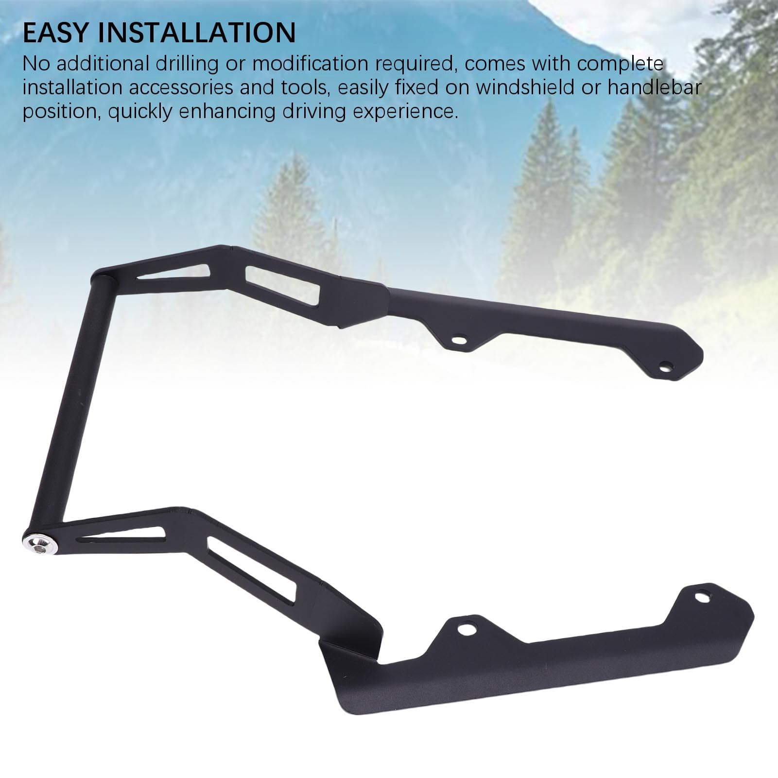 Fockety Support de Fixation pour Barre de Navigation GPS pour Moto SR GT 200 2022-2025, Extension de 12 mm à 22 mm, Support de téléphone Portable pour Barre transversale