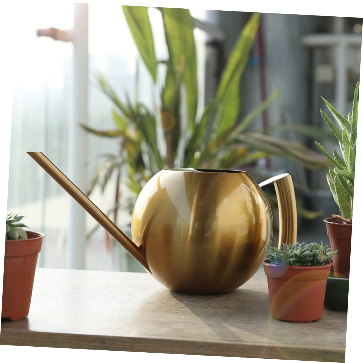 Konewka, Butelka na wodę ze stali nierdzewnej Metalowa konewka Konewka do Bonsai w pomieszczeniach Konewka do Bonsai Konewka do roślin domowych Rośliny Podlewanie zraszacz Czajnik Urządzenie do podlew