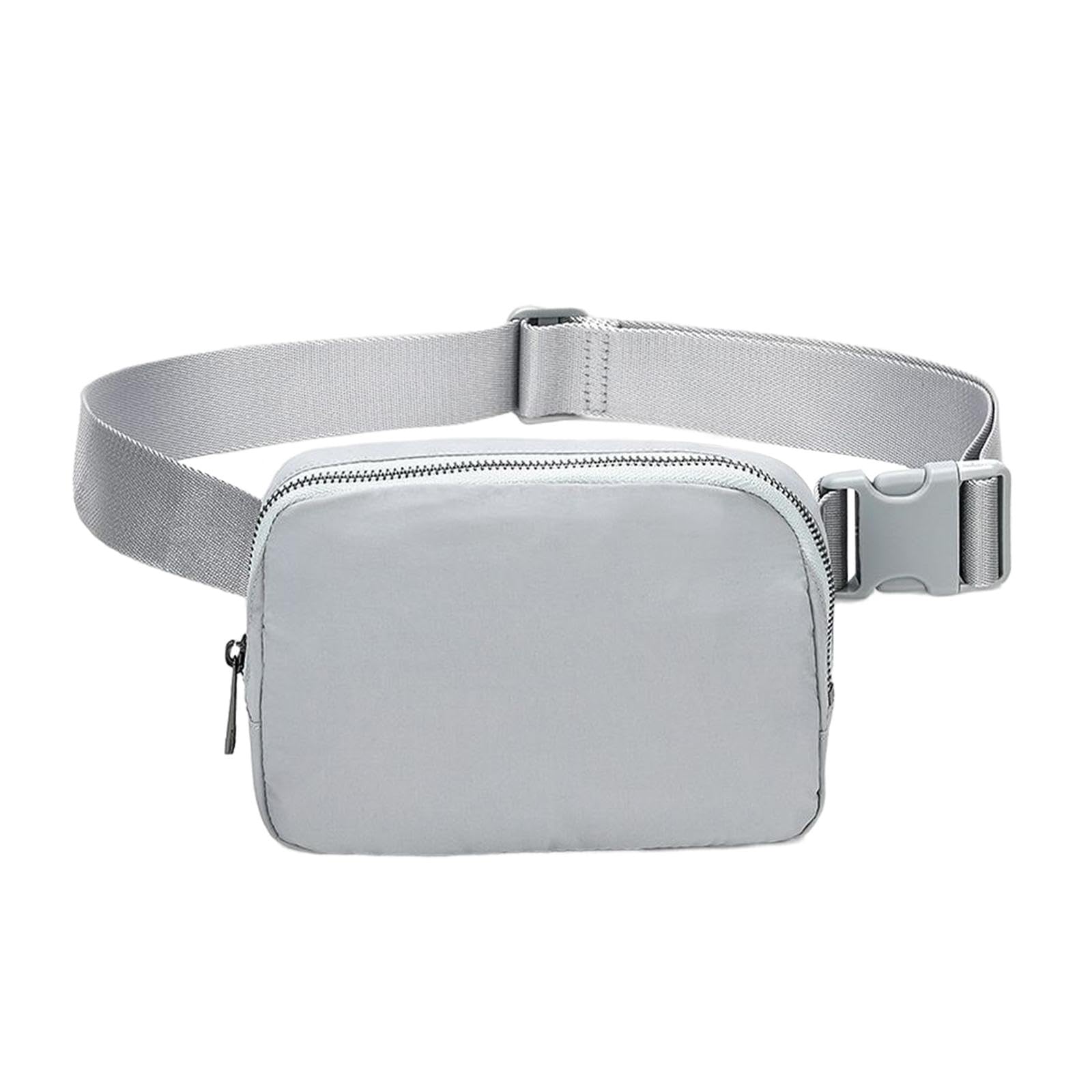 Fanny Pack Adjustable Belt Pouch Waist Pack Bag for Outdoor Climbing Cycling Light Grey-image-47