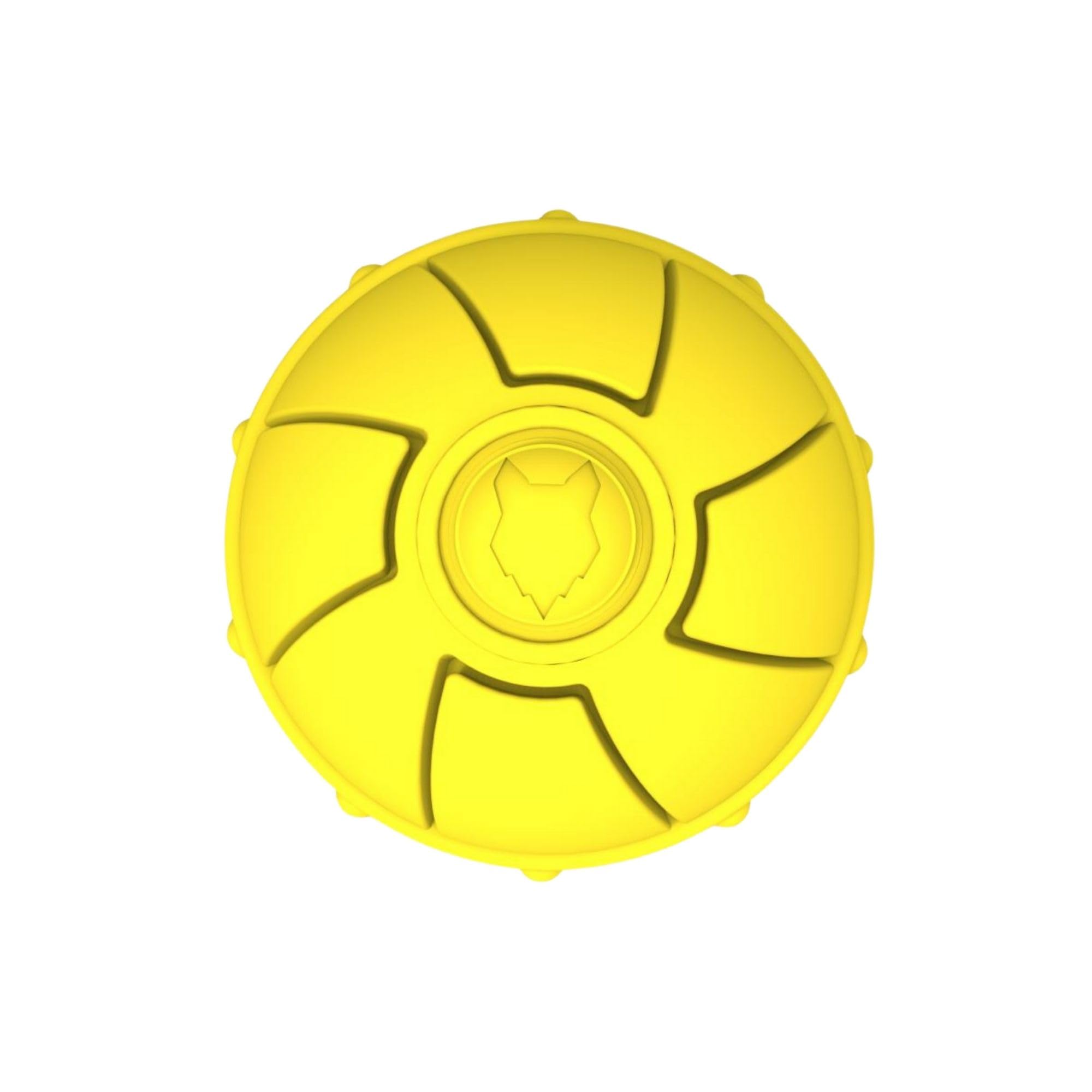 Fenrir - Dog Ball - High Bouncing Yellow Rubber for Fetch Recall - 2 5 Inch Durable Floating