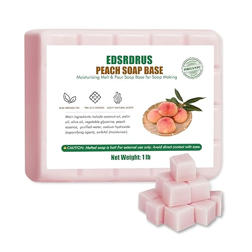 Miniatura 22 de EDSRDRUS Base de jabón aromática de 2 libras, hecha a mano con miel y aceite de coco, base de jabón hidratante para derretir y verter