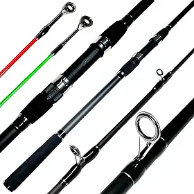 VARA DE PESCA PRAIA PARA COSTAO MAR MOLINETE CMIK 4.2M EM CARBONO - 20-60LB - 4 PARTES - 2 PONTEIRAS - PESQUEIRO, PESCA PESADA