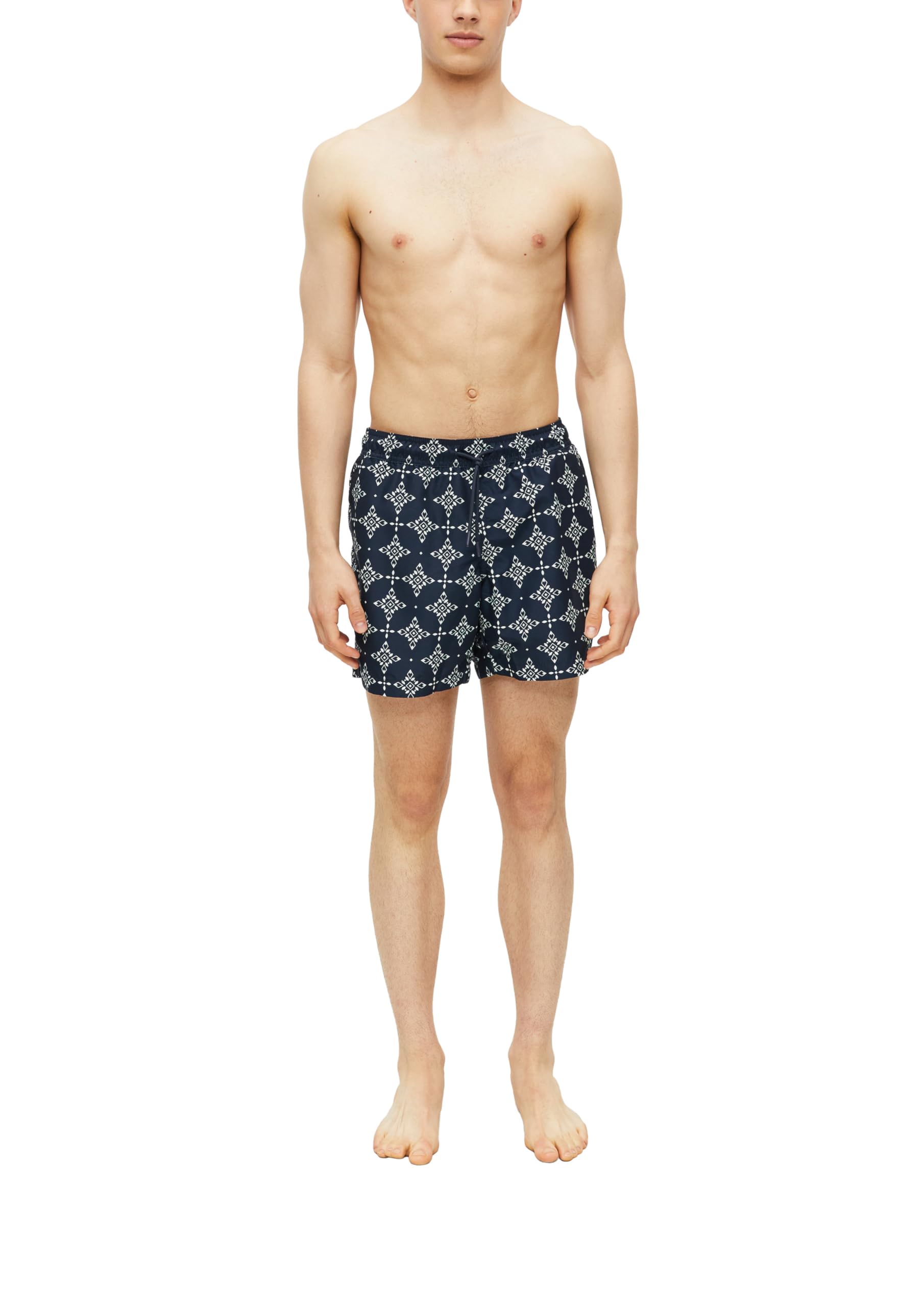 s.Oliver Men's 2179310 Swimming Shorts (Pack of 1), Blue, S