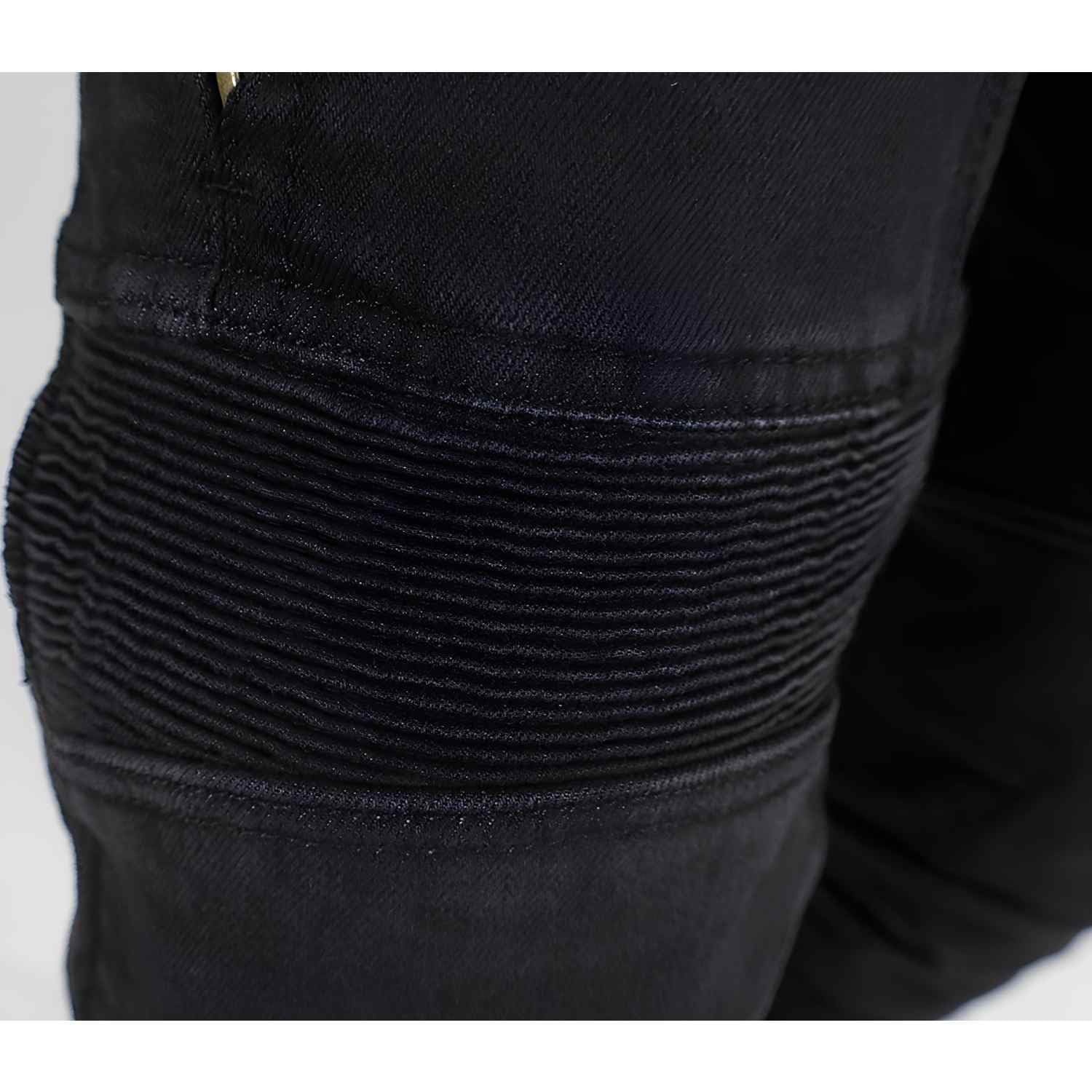 Trilobite Parado Doublelayer Slim Damskie dżinsy motocyklowe, czarny, 32/34