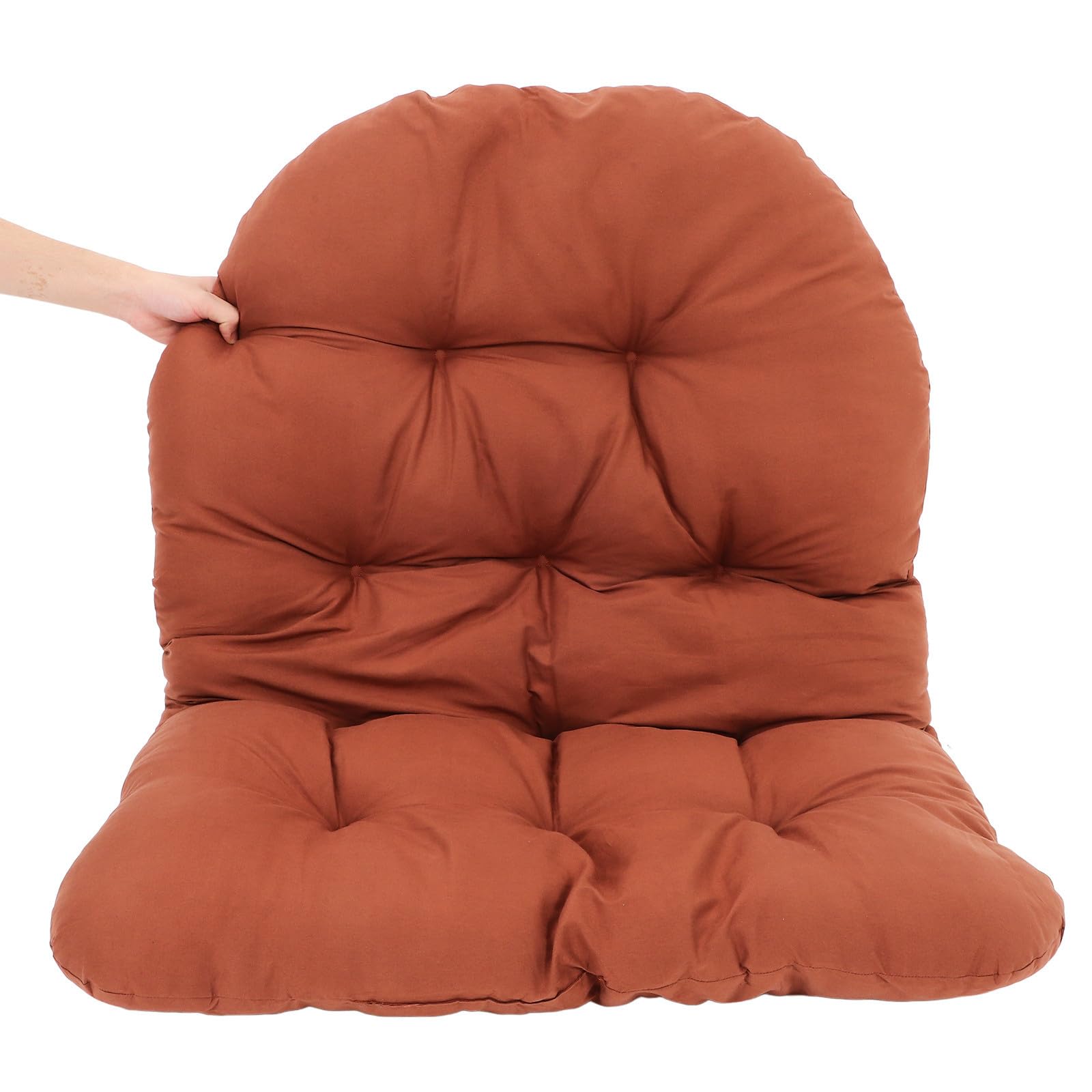Garneck Cojín de Asiento para Silla Colgante de Jardín Exterior Café
