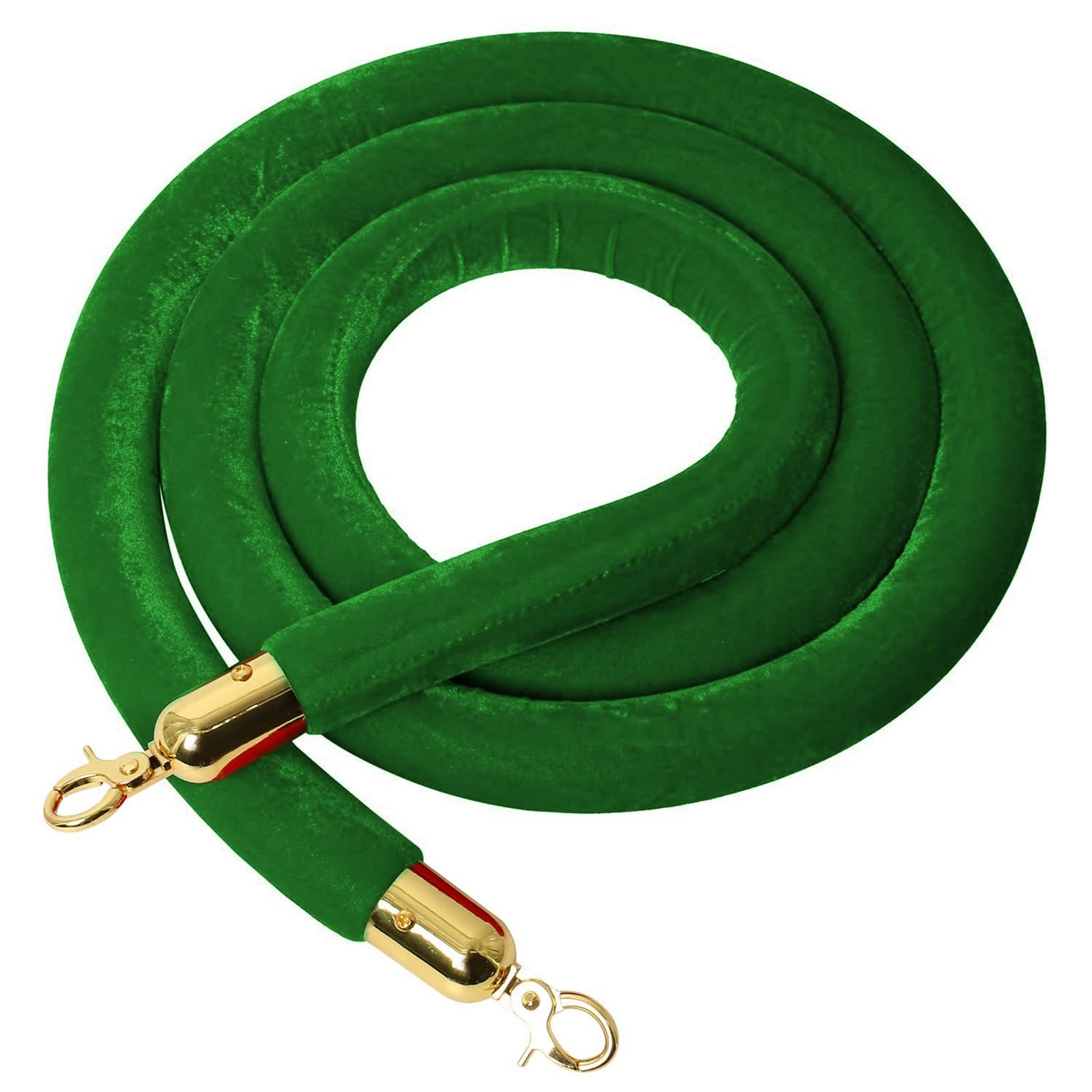 AUNANGLJSCS Rope barriers, Optional Barrier for Crowd Control, Hanging Stanchion Queue Barriers Cord, Movie TheatersGrand Openings Use(Green,Length 0.9M/3Ft/36In)