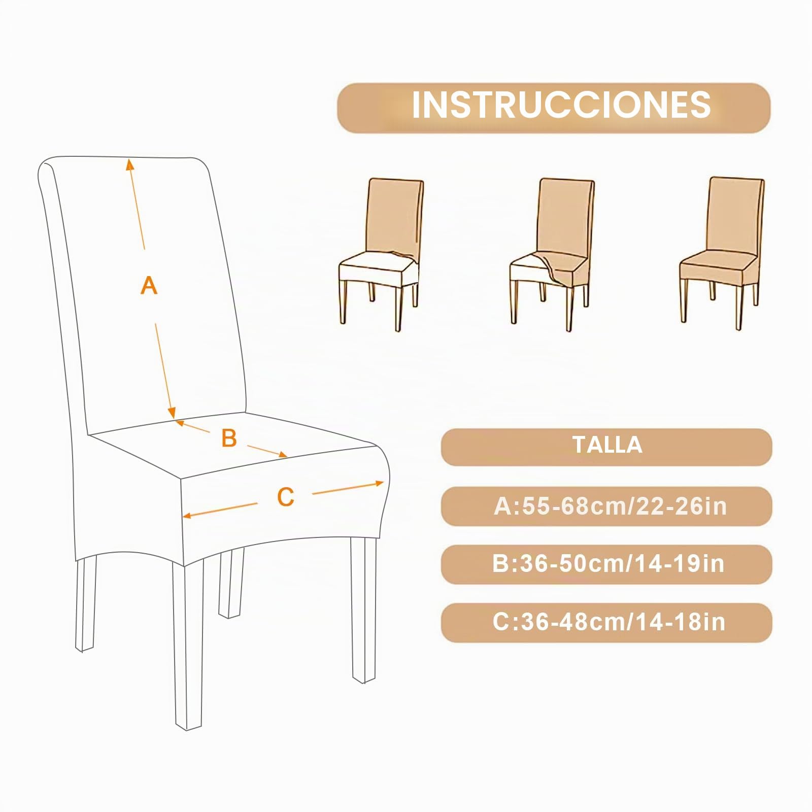 Jaotto Fundas para Sillas de Comedor XL Pack de 6,Grande Fundas de Sillas de Comedor Respaldo Alto Elásticas Lavables,Modernas Cubiertas para Sillas para Hotel Banquete,Flor Gris