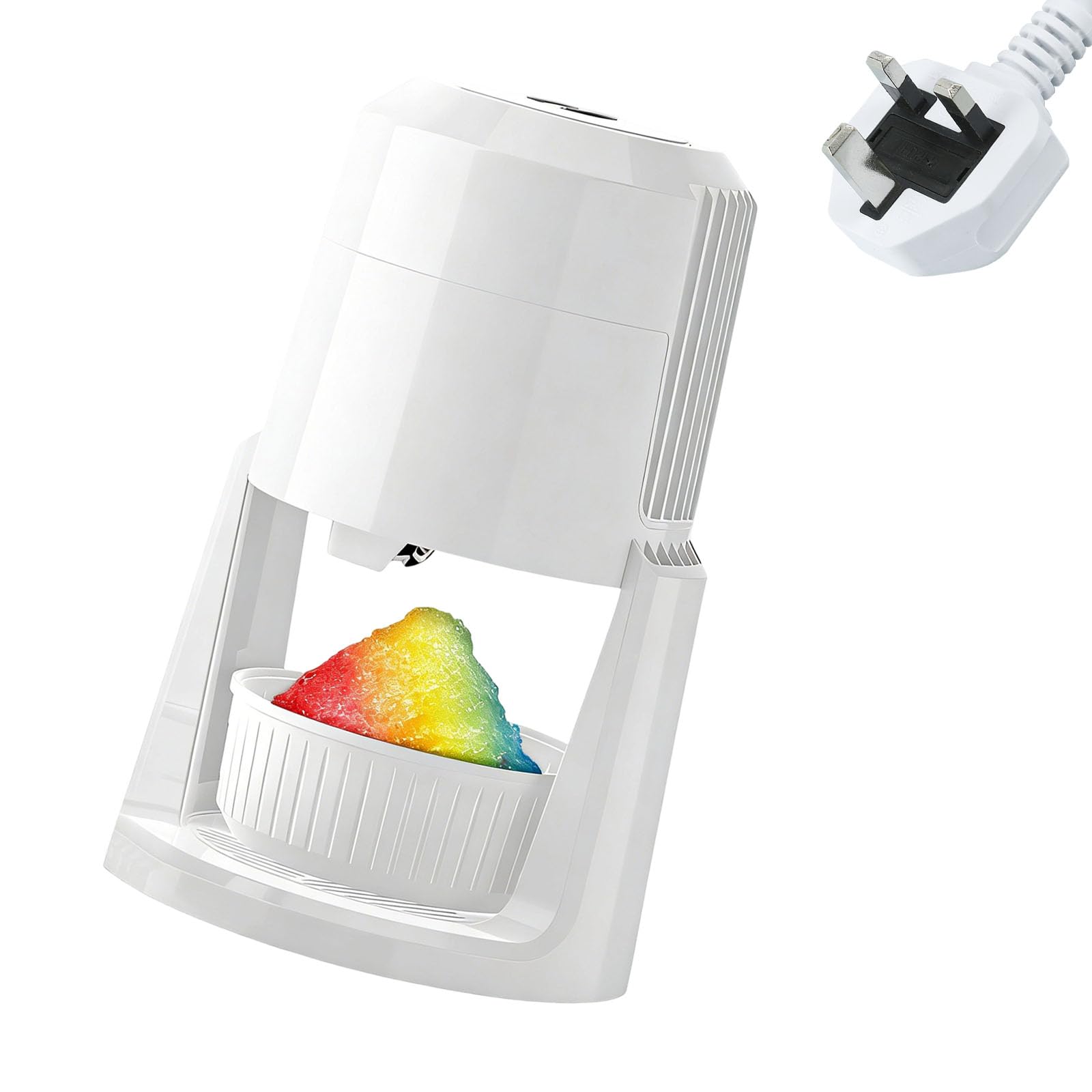 Aqvjd Sturdy 220V Ice Shaver with 1.3 Meter Cable for Simple Shaved Ice Preparation At Home ABS Shaver
