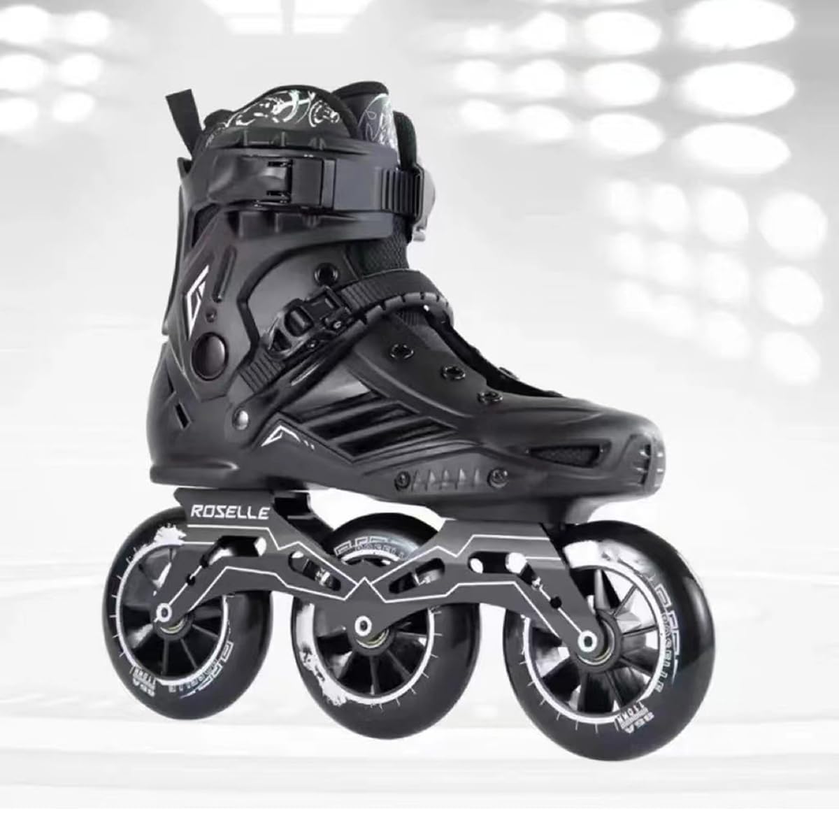Pattini in linea con ruote da 110 mm, unisex, ad alte prestazioni, per adulti e ragazzi