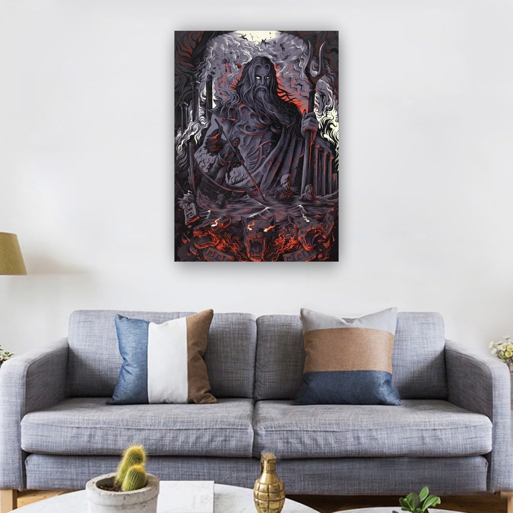 Amazon.com: Stantini Hades Wall Art Ancient Greek Poster Landscape