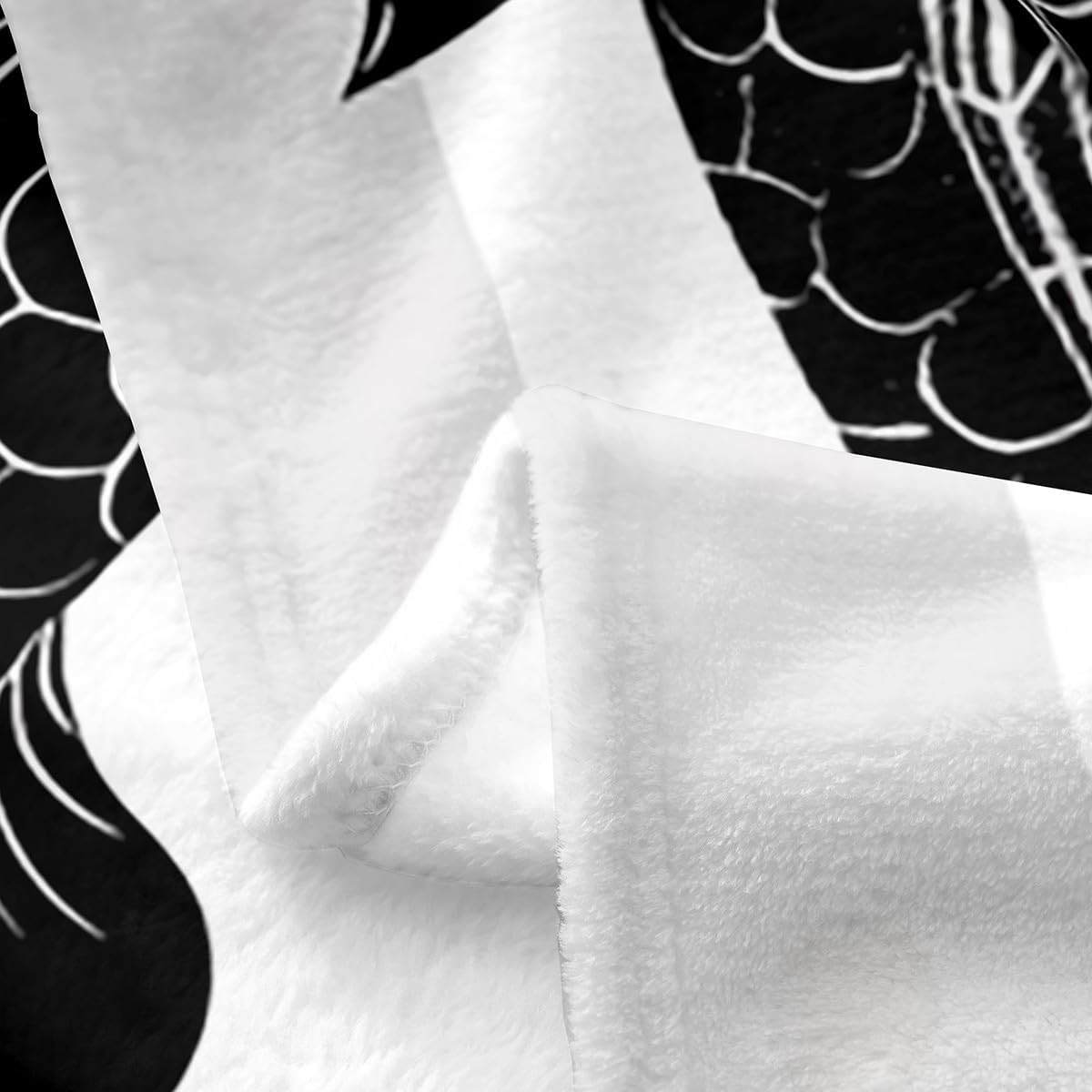 Feelyou Kids Koi Fish Flannel Fleece Throw Blanket Queen 90"x90" Boys Girls Yin Yang Plush Blanket Japanese Style Fuzzy Blanket Creature Sealife All Season Bed Blanket