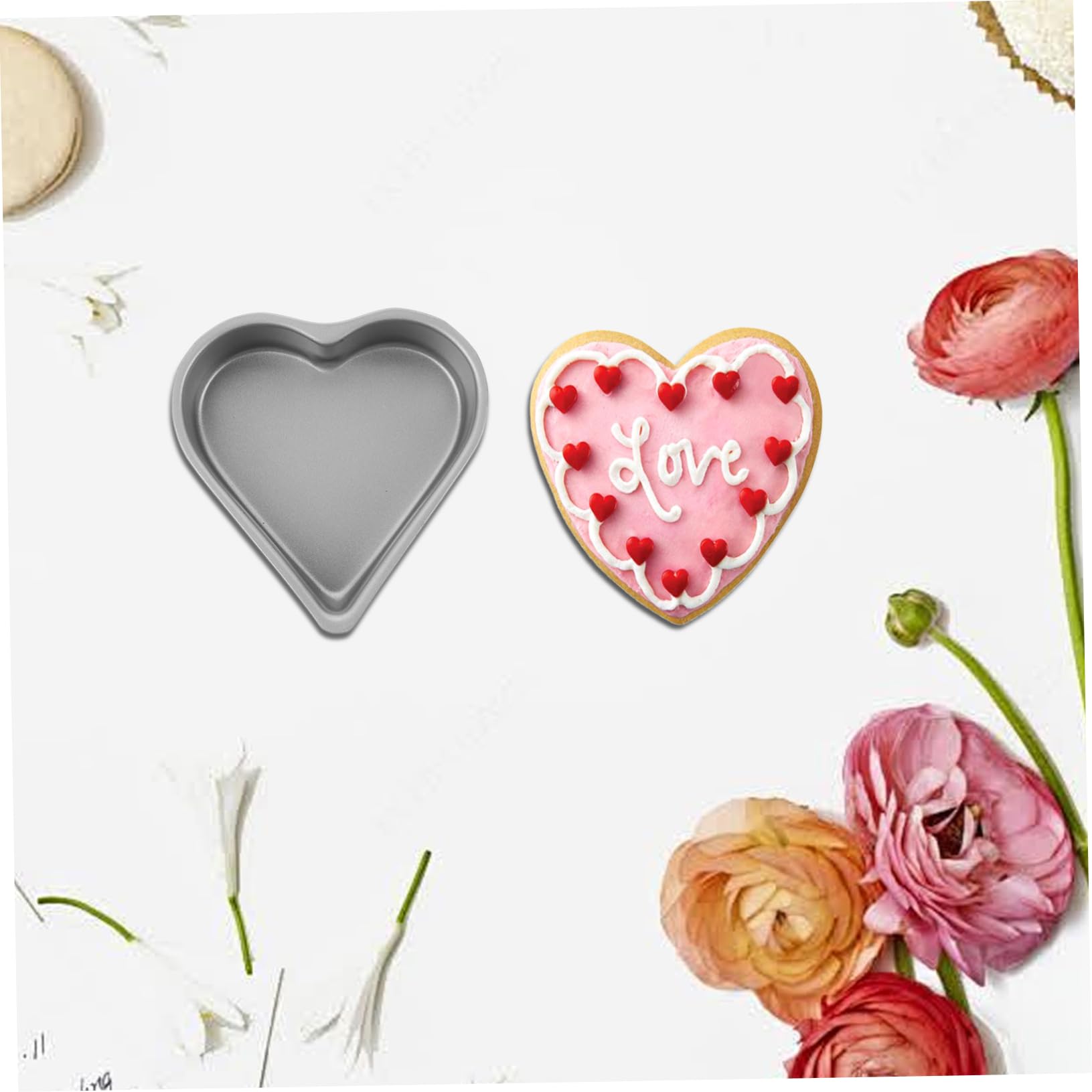 PRETYZOOM 15 Pcs Moule À Gâteau En Forme De Coeur Cheesecake Plat De Cuisson Petit Moule À Gâteau Moule À Gâteau Pour La Maison Moules À Gâteau En Forme De Coeur Coeur Pan Moule À Gâteau