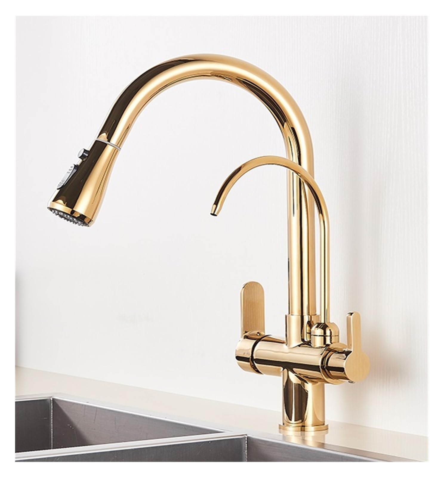 Robinet mitigeur eau chaude froide et filtre intégré pour une cuisine moderne et saine