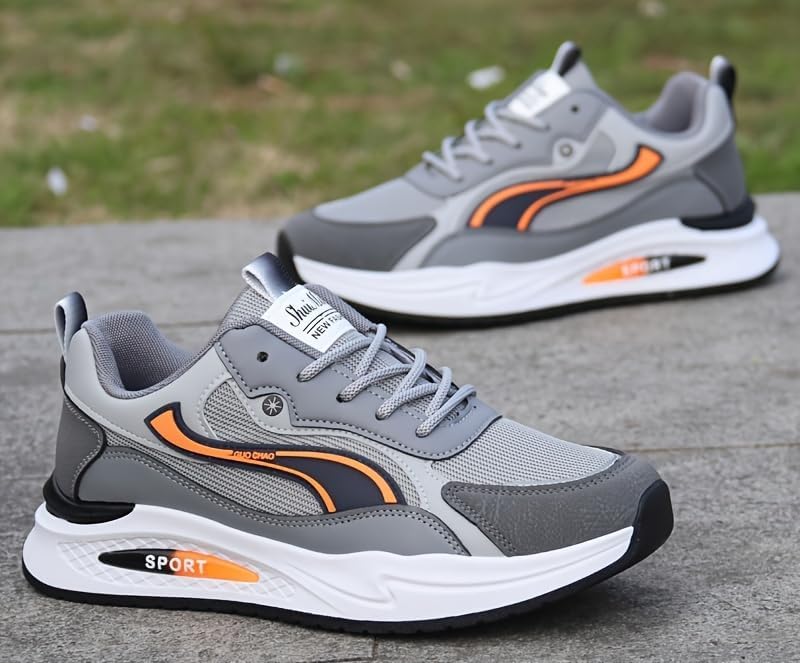 All Seasons Men's Lace Up Comfortable Sneakers Male Outdoor Jogging Hiking Shoes Breathable Non Slip Sports Shoes4