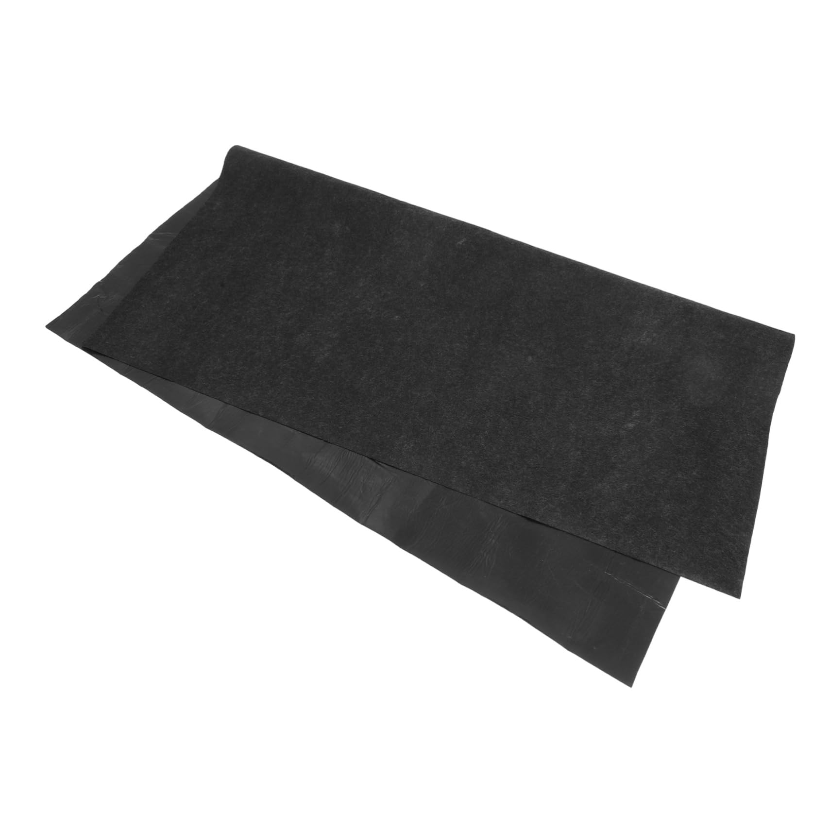 ibasenice Tapis de Spa Carré 1 Pièce en Feutre PE Noir pour Sol