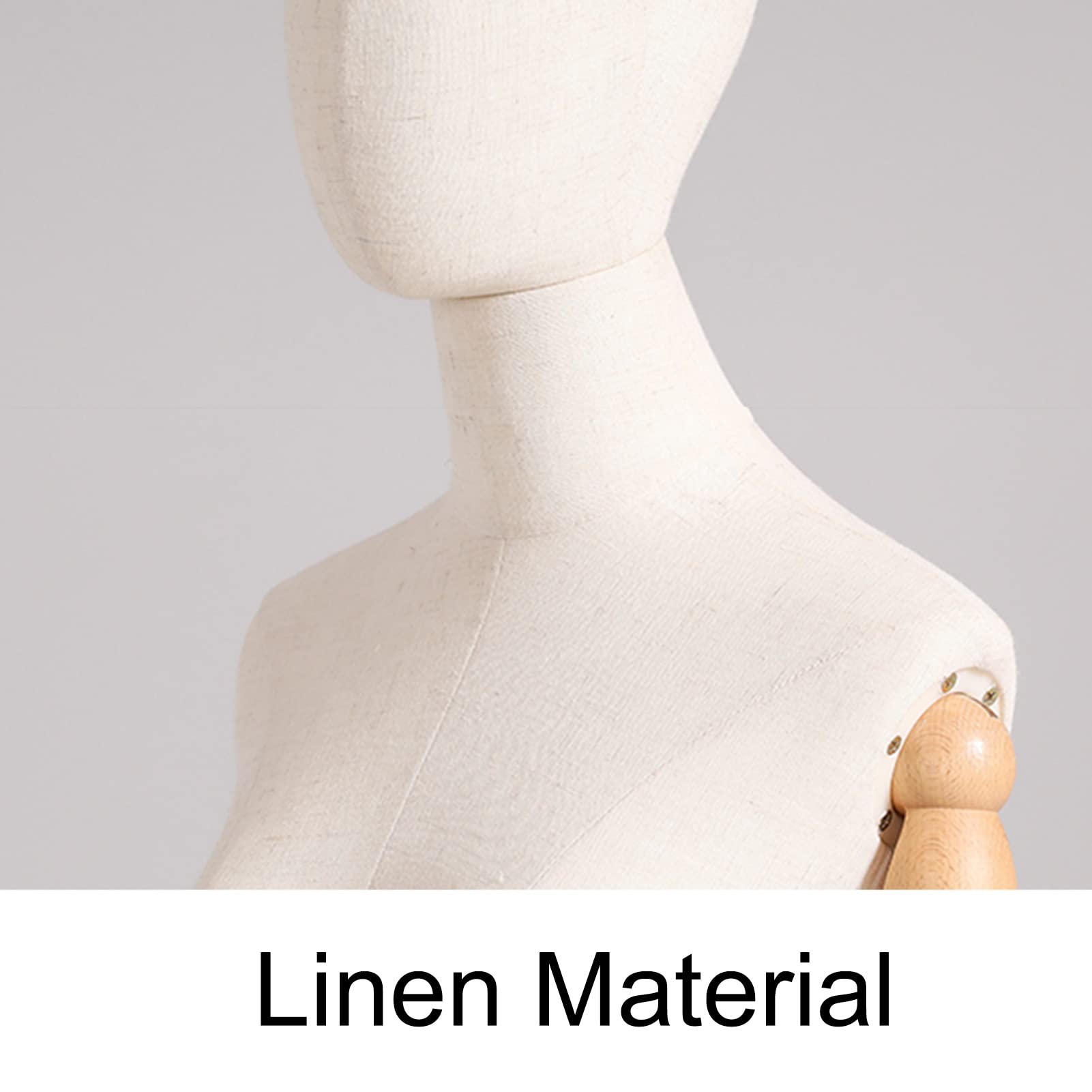 Cuerpo De Torso De Maniquí Femenino, Accesorios De Modelo Maniquí De Medio Cuerpo De Altura Ajustable De 140-190 Cm, Maniquí De Diseño De Costura para Confección Ropa De Sastres