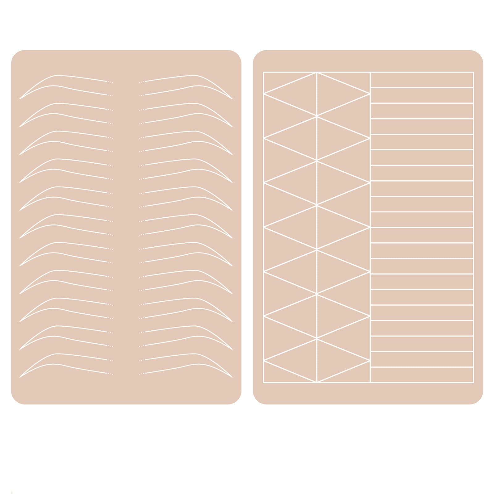 Guapa Silicone Eyebrow Practice Skin Ombre Powder Brows Fake Skin Sheet Double Sides Microblading Practice Skin for Tatto Artists and Beginners (1 piece) 1 Count (Pack of 1)