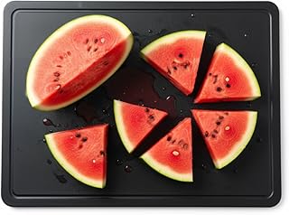 Commercial Grade Large 20 x 15 Black Cutting Board with Groove - 1/2" Thick HDPE for Grilling, BBQ, Steaks and Meats - NSF Approved for Food Service Kitchens