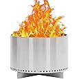 20.5" Smokeless Fire Pit with Air Switch, Wood Burning Portable Stainless Steel Outdoor Firepit with Stand and Ash Pan,Ideal for Camping for Backyard Patio and Picnic H: 11.5 in, 18.7 lbs