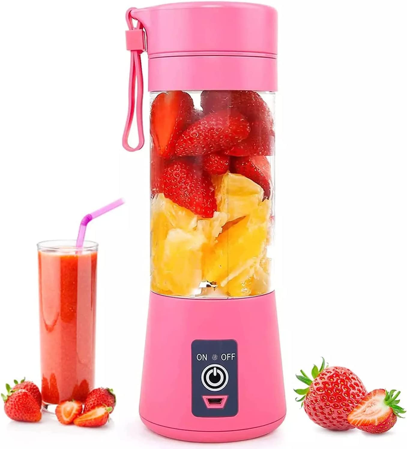 Portable Blender,Portable and Rechargeable Battery Juice Blender, Personal Size Blenders with USB Rechargeable, Mini Juice...