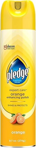 Pledge Expert Care - Pulidor en aerosol para madera, brilla y protege, elimina las huellas dactilares, naranja, 9.7 onzas (paquete de 1) disponible en Yaxa Colombia