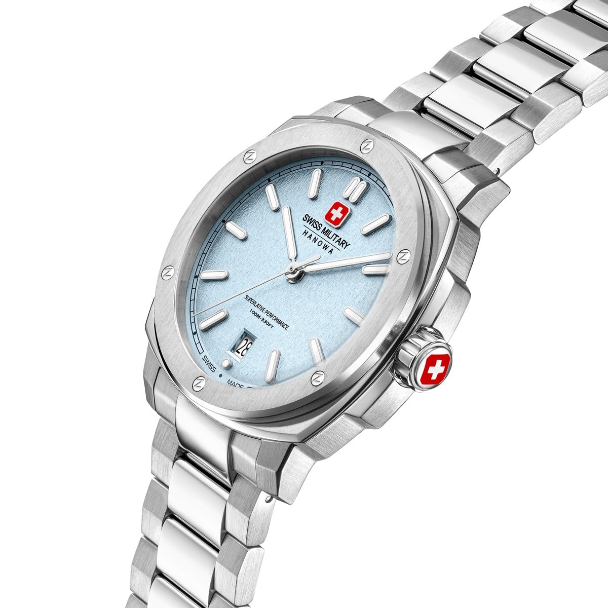 Swiss Military Hanowa SMWGH0006502 Sirius Herrenuhr – Edelstahl, Swiss Made, 10 ATM