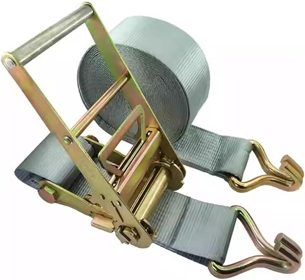 Ratchet Tie Down Straps, 22046 LBS Break Strength, 4 Inch Cargo Ratchet Straps Heavy Duty with Double J Hook for Moving Truck Trailer Motorcycles Kayak Car Roof(3.0m/9.8Ft)