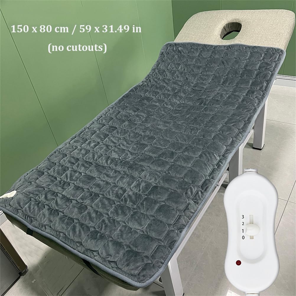 Copertura riscaldante per Lettino da Massaggio ed estetica – Termocoperta in Velluto per lettini (Ciglia, Massaggi, Spa)