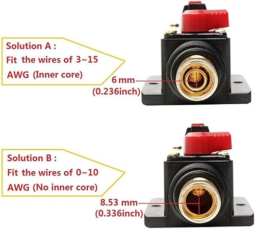 Miniatura 5 de 12V DC 20 Amps Car Audio Inline Disyuntor Fusible para Protección del Sistema 20A (2 unidades)