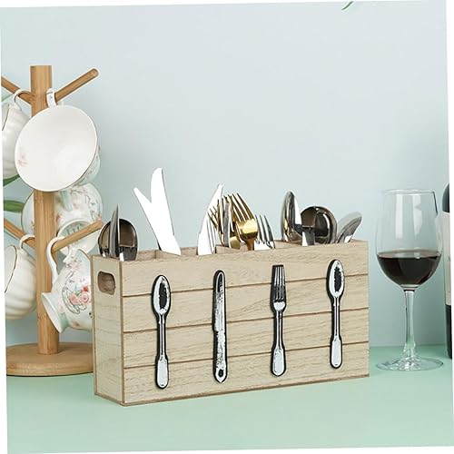 Miniatura 8 de TIDTALEO Organizador de utensilios de cocina, organizador de cubiertos, organizador de utensilios, compartimentos para cubiertos, estuche de