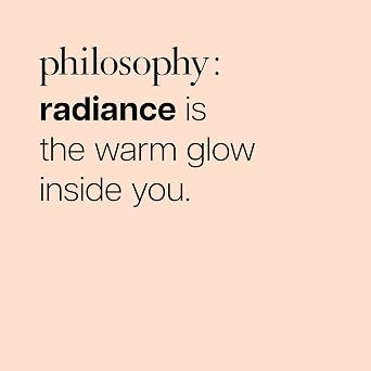 philosophy radiant grace eau de parfum - warm & floral women's perfume - with notes of carmelized sandalwood, jasmine & black cherry - long lasting fragrance