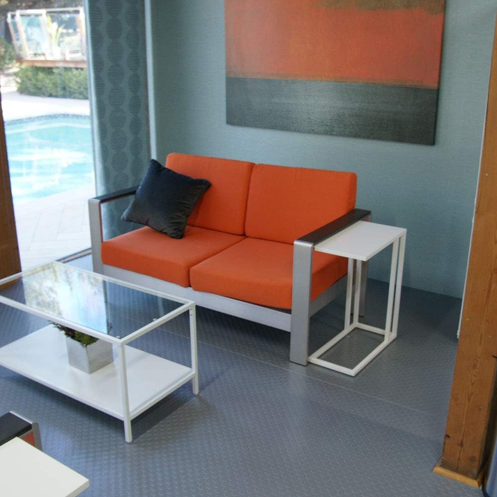 Rubber-Cal Coin Grip Metallic PVC Flooring: Sports & Outdoors