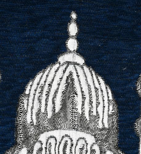 Image of Velvet Floral Janamaz Mat | Prayer Mat /Meditation Janamaz for Namaz /Meditation Mat /Muslim| Size 27x50| Washable Soft Prayer Mat (BLUE2)