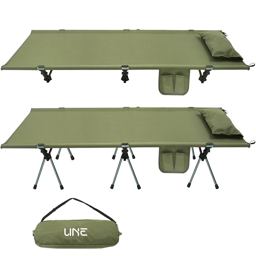 UNE コット キャンプコット 2way 高密度1000D アウトドアベッド 枕 Amazon.co.jp: UNE コット キャンプコット 2way 高密度1000D