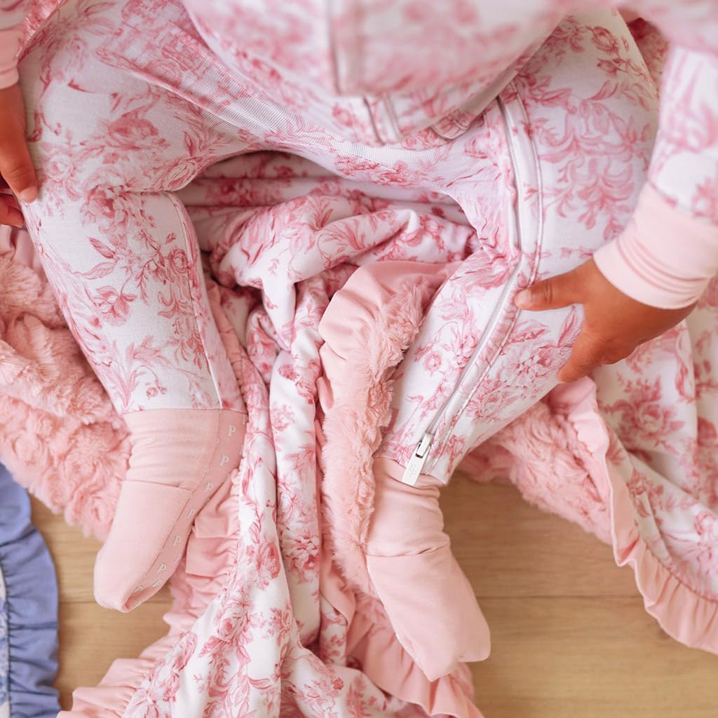 Posh Peanut Convertible Baby Sleepers - Girls Footless Baby Pajamas with 2 Way Zipper for Easy Diaper Changes - Image 4