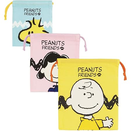 Amazon スケーター 巾着袋 スヌーピー Collection Peanuts Kb3s 3枚セット入 ランチバッグ ランチ巾着 ランチベルト オンライン通販