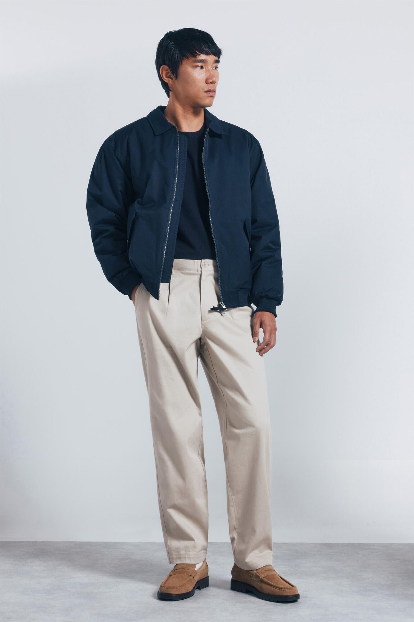 SPRINGFIELD Aviator Light Puffed Jacket With Shirt Collar. Chaqueta Ligera Hombre