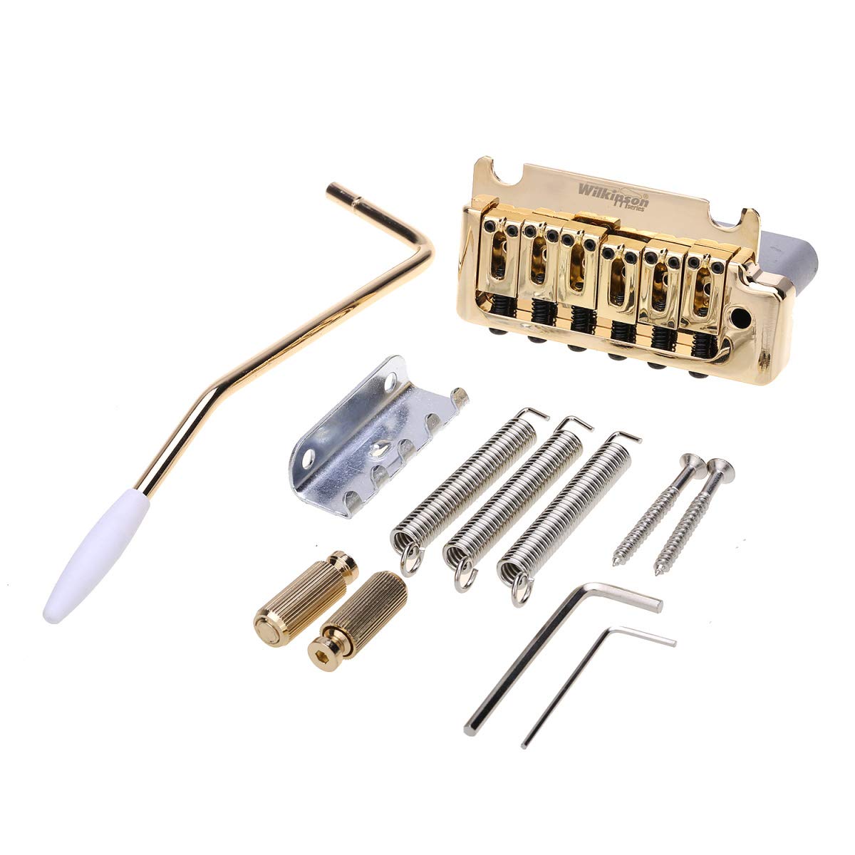 Wilkinson 52.5mm (2-1/16 inch) Full Block ST Guitar Tremolo Bridge Pop-In Arm 2-Point for American S