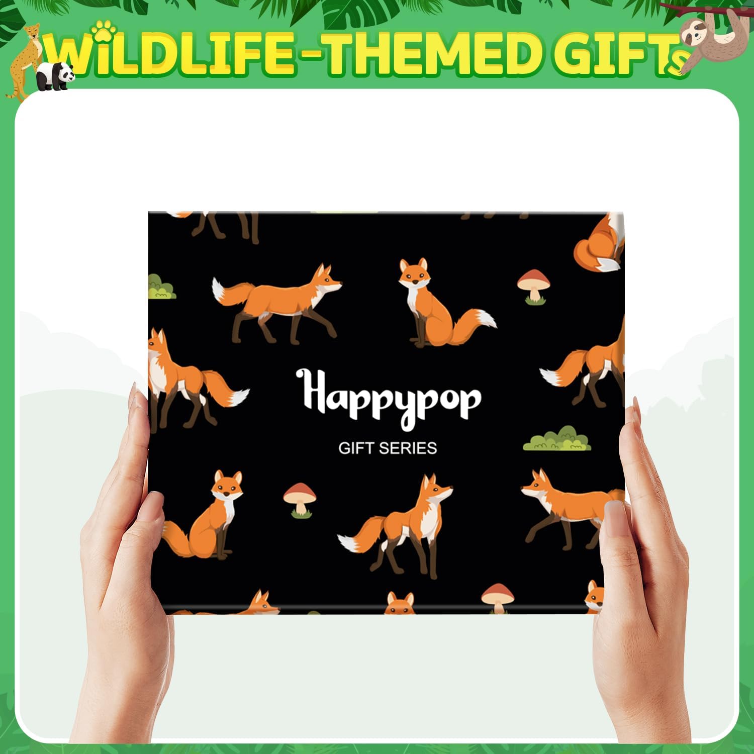 HAPPYPOP Funny Animal Gift Ideas - Owl Eagle Cheetah Tiger Frog Fox Dinosaur Turtle Socks - Image 2