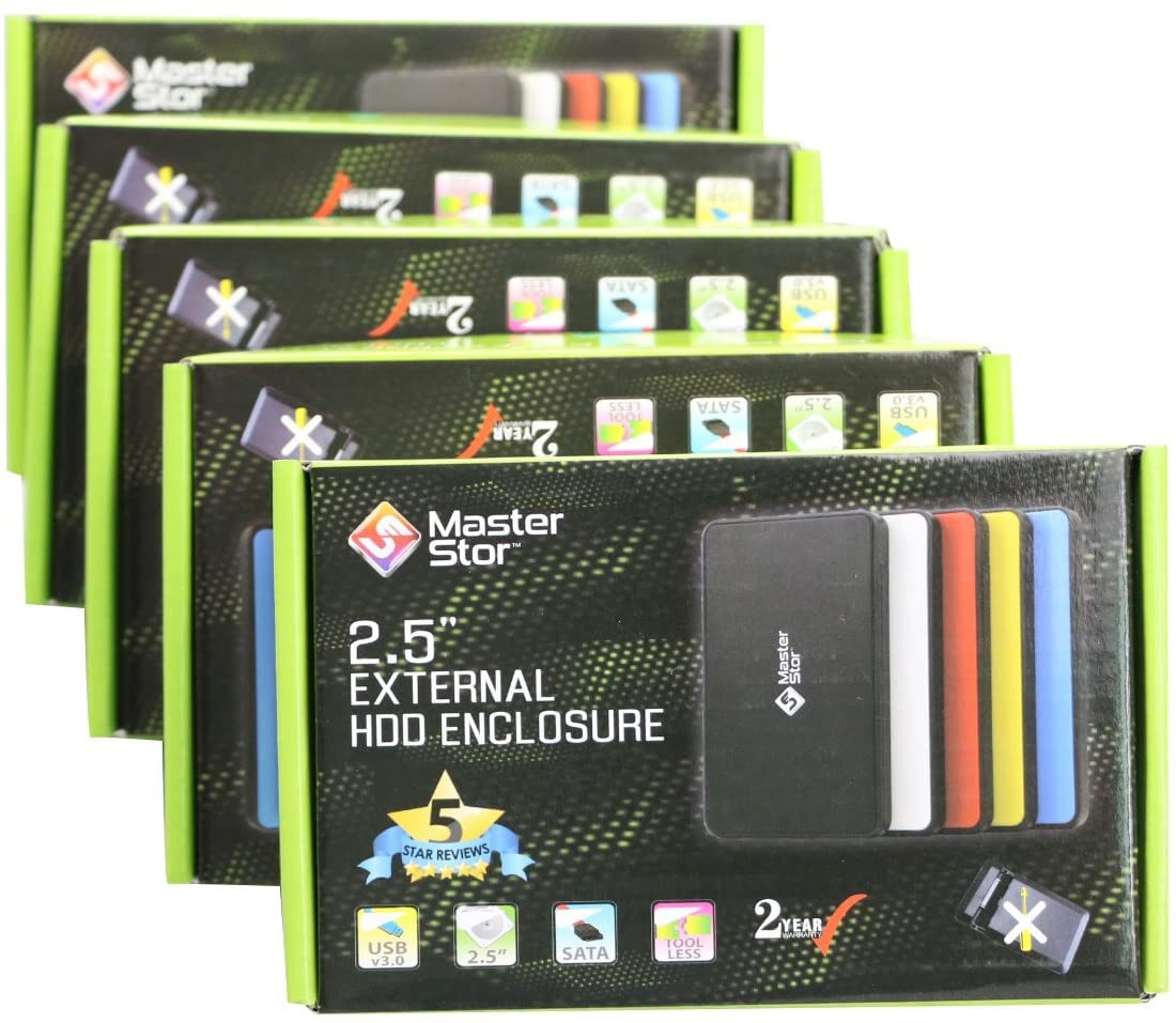 Peak Health MasterStor GB - Disco duro portátil USB 3.0 súper rápido para Mac, Mac Book y Windows Disco duro externo portátil - todos los GB diferentes disponibles (500 GB, negro)