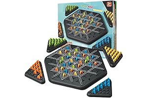 Chain Triangle Chess Game Rubber Band Game for Kids Ages 8+
