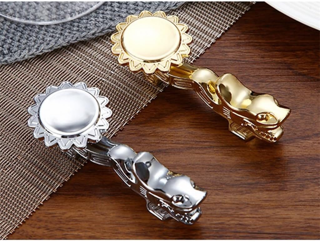 3-piece Zinc Alloy Chopsticks Rest Color Stand Rack Spoon Fork Holder (golden)(Golden)