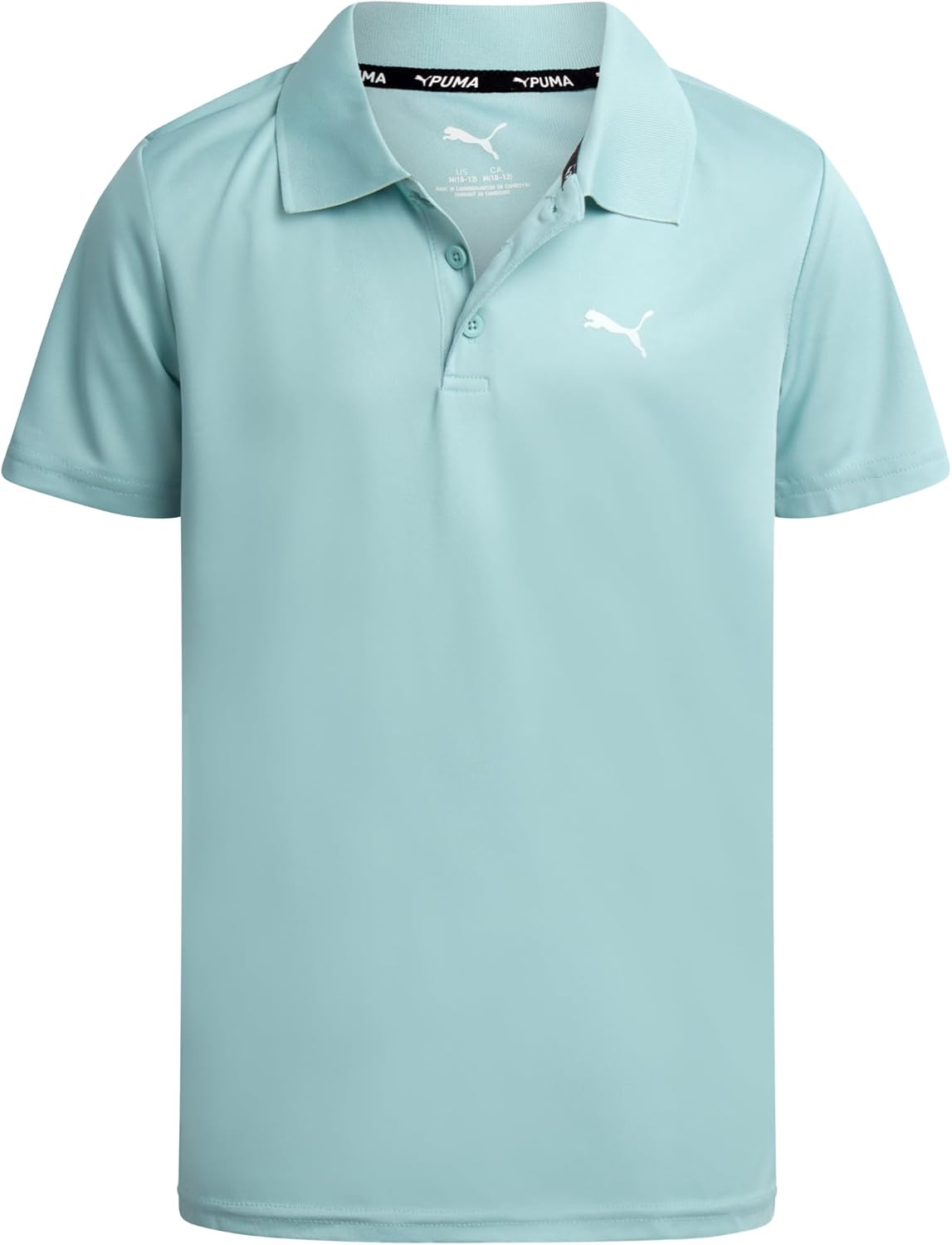 PUMA Boys Polo Shirt - Dry Fit Performance Button Closure Collared Short Sleeve Golf Polo Shirts for Boys (Sizes: 8-20)