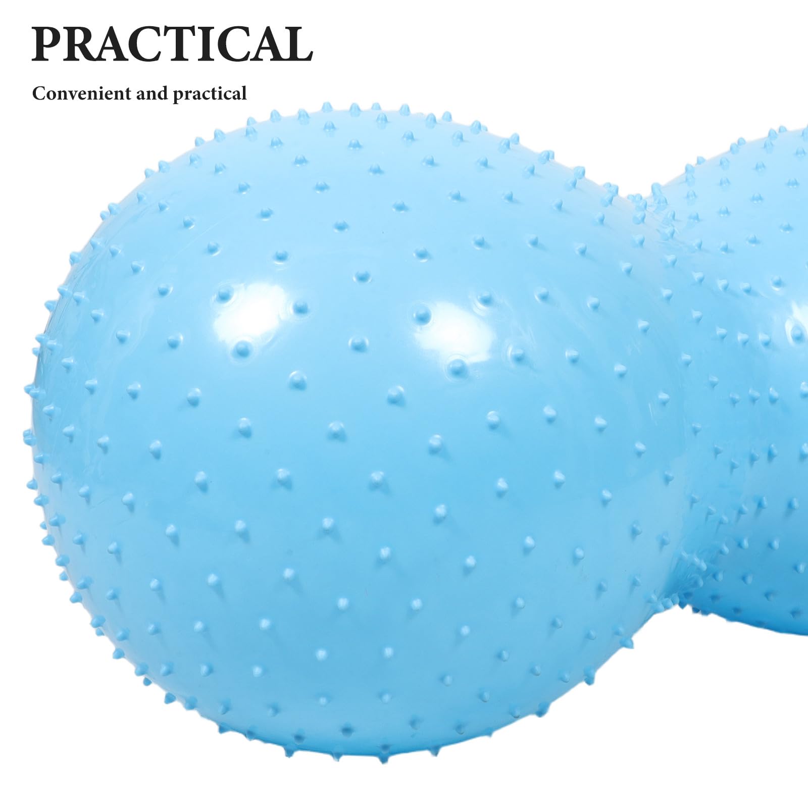 Pelota de Yoga con Forma de Cacahuete: Pelota Hinchable para Pilates, Ideal para estiramientos y Ejercicios Durante el Embarazo. Equipo de Entrenamiento sensorial para Gimnasio en casa.