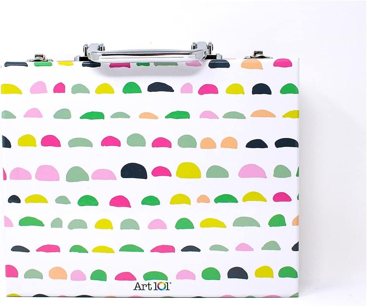 Art 101 Doodle and Color Art Set with 36 Pieces in a Colorful Carrying Case, Multi